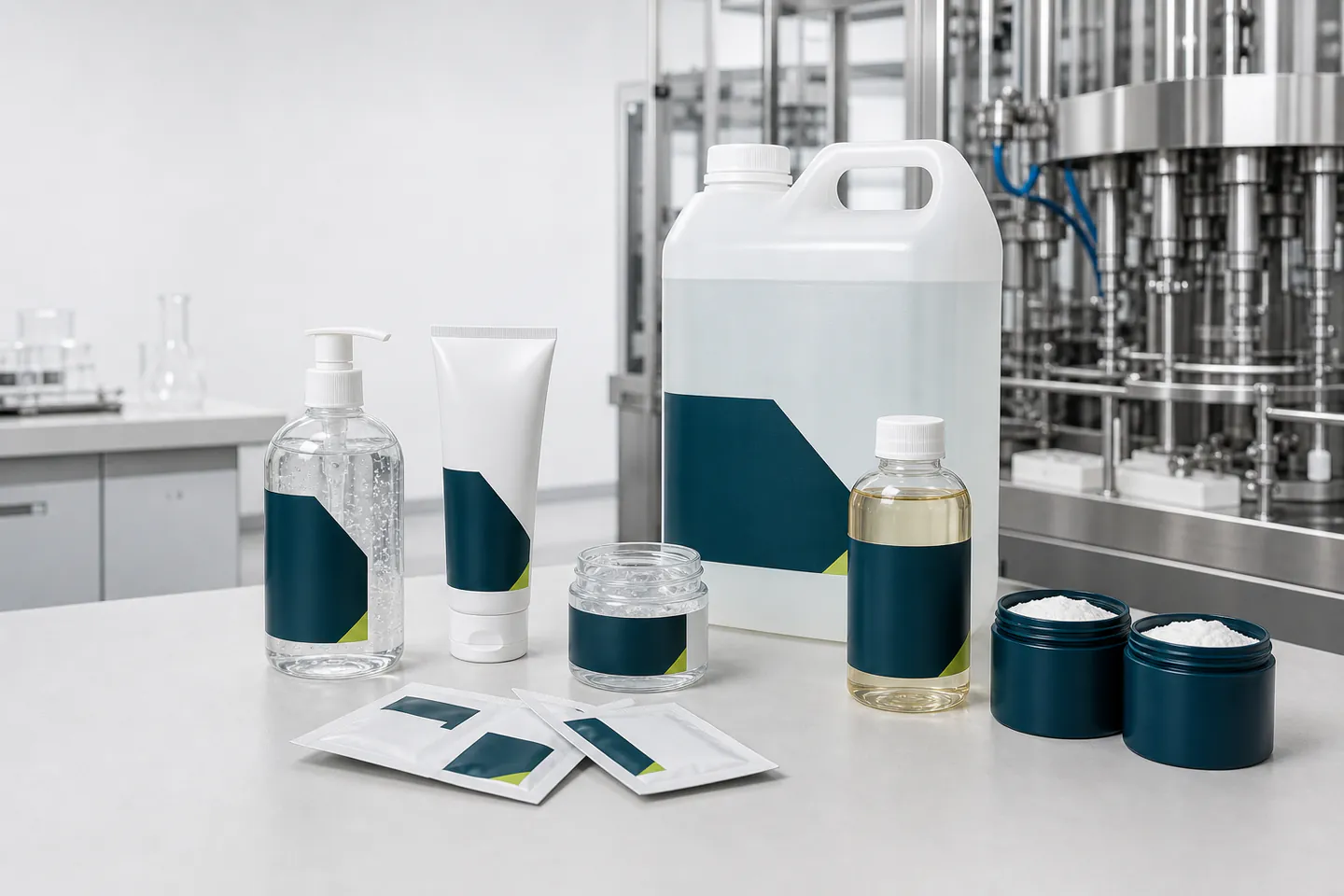 Unbranded WODE OEM product and supply formats in a clean manufacturing environment